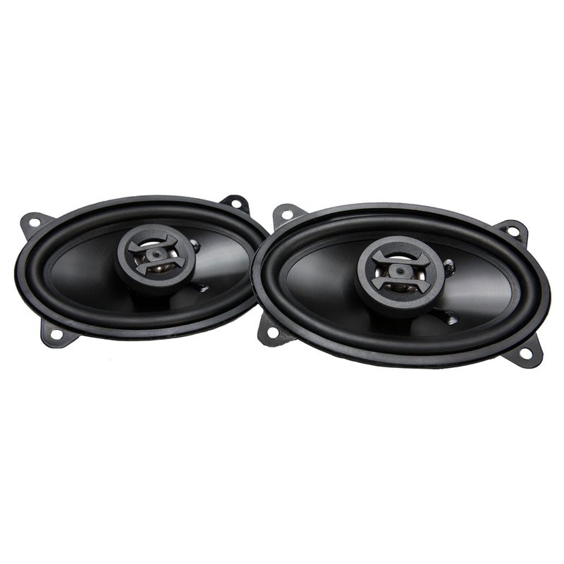 Hifonics Zeus ZS46CX 4x6 Inch 2 Way 200W Car Audio Coaxial Speaker System with Mylar Dome Tweeter and Alpha Cellulose Poly Woofers, Pair - Image 1